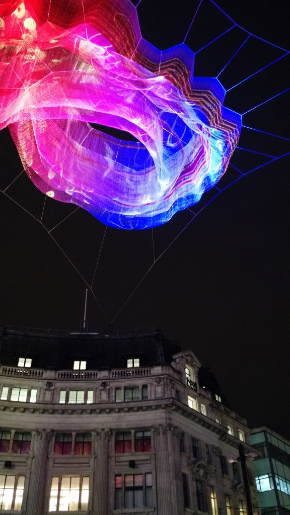 Lumiere London Oxford Street over buildings