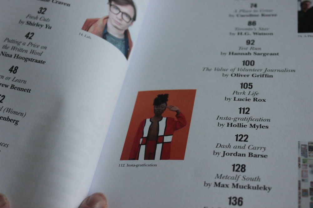 Intern magazine education issue contents page