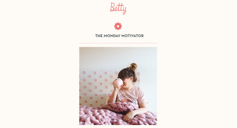 Betty Monday Motivator newsletter January 2018