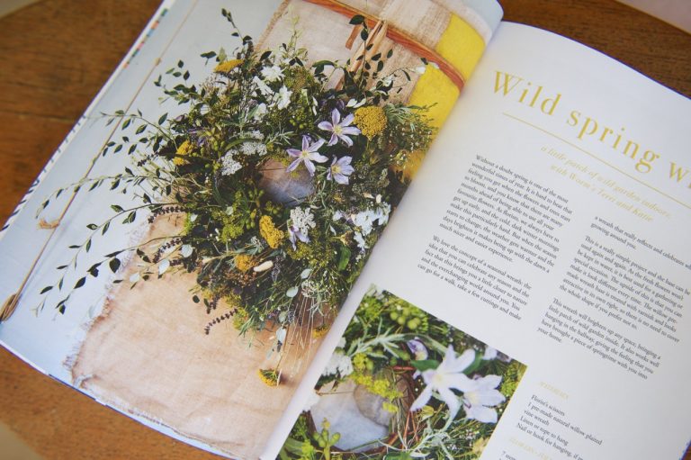 Wreath-making in Lionheart magazine issue 9