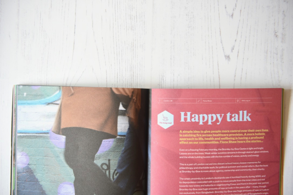 Ethos Magazine Happy Talk spread