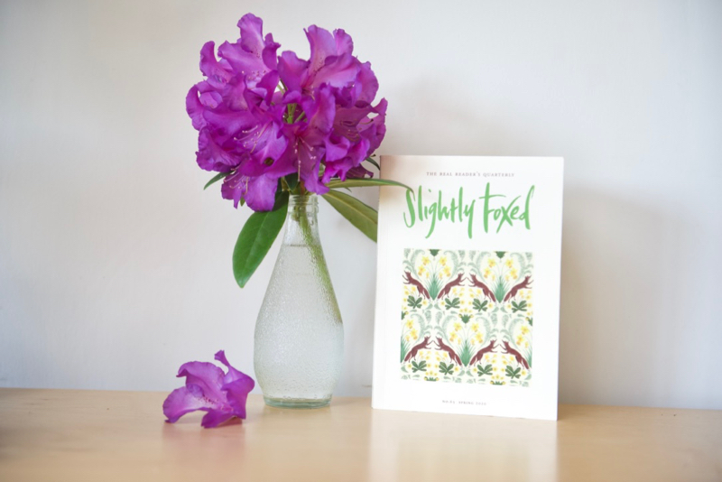 Slightly Foxed Issue 65 Cover with purple rhododendron in vase